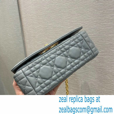 Dior Small Caro Bag in Soft Cannage Calfskin Gray 2021