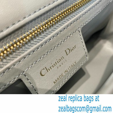 Dior Small Caro Bag in Soft Cannage Calfskin Gray 2021