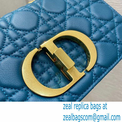 Dior Small Caro Bag in Soft Cannage Calfskin Ocean Blue 2021 - Click Image to Close