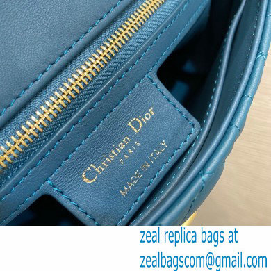 Dior Small Caro Bag in Soft Cannage Calfskin Ocean Blue 2021 - Click Image to Close