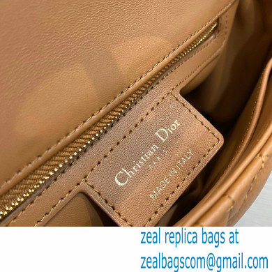 Dior Small Caro Bag in Supple Cannage Calfskin Brown 2021 - Click Image to Close