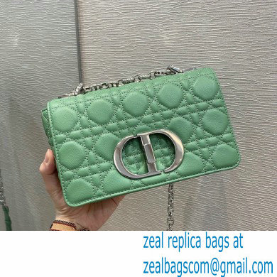 Dior Small Caro Bag in Supple Cannage Calfskin Mint Green 2021 - Click Image to Close