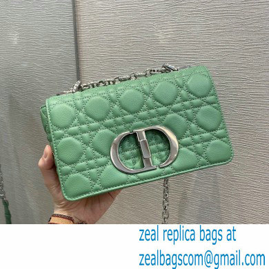 Dior Small Caro Bag in Supple Cannage Calfskin Mint Green 2021