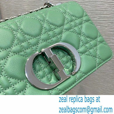 Dior Small Caro Bag in Supple Cannage Calfskin Mint Green 2021