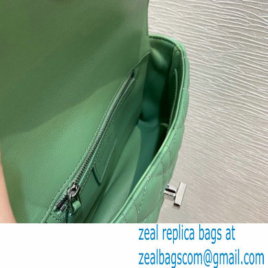 Dior Small Caro Bag in Supple Cannage Calfskin Mint Green 2021