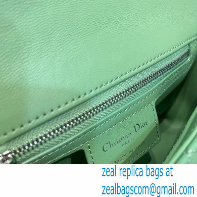 Dior Small Caro Bag in Supple Cannage Calfskin Mint Green 2021