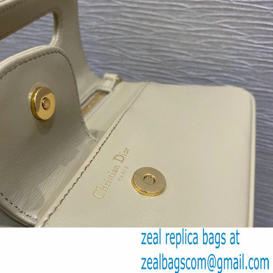 Dior Small DiorDouble Bag in Smooth Calfskin Beige 2021