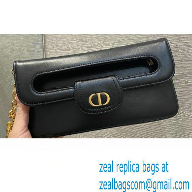 Dior Small DiorDouble Bag in Smooth Calfskin Black 2021 - Click Image to Close
