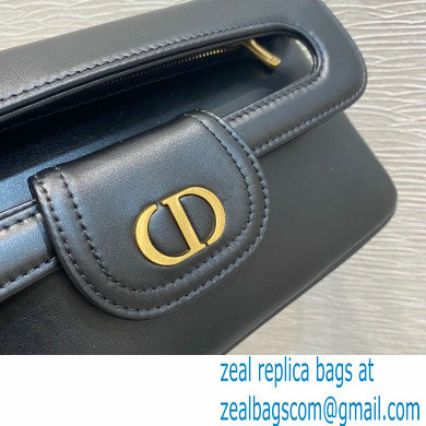 Dior Small DiorDouble Bag in Smooth Calfskin Black 2021