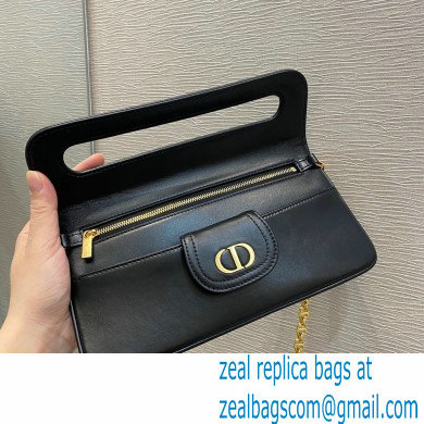 Dior Small DiorDouble Bag in Smooth Calfskin Black 2021