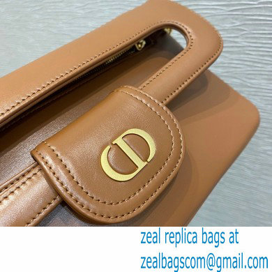 Dior Small DiorDouble Bag in Smooth Calfskin Brown 2021
