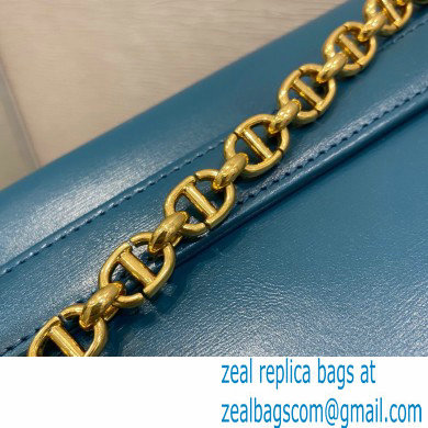Dior Small DiorDouble Bag in Smooth Calfskin Deep Ocean Blue 2021