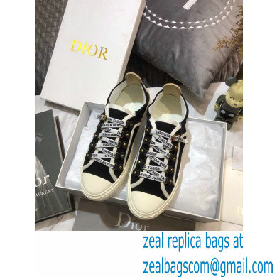 Dior Walk'n'Dior Low-Top Sneakers with J'Adior Laces Black 2021