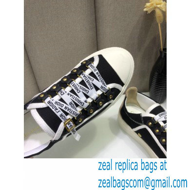 Dior Walk'n'Dior Low-Top Sneakers with J'Adior Laces Black 2021