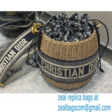 Dior Wicker Bucket Bag 2021