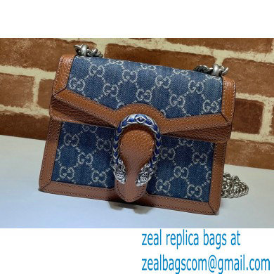 Gucci Dionysus Mini Bag 421970 Washed GG Denim Blue 2021
