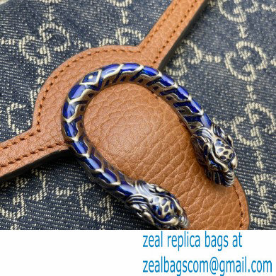 Gucci Dionysus Mini Chain Bag 401231 Washed GG Denim Blue 2021