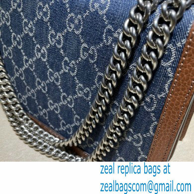 Gucci Dionysus Small Shoulder Bag 400249 Washed GG Denim Blue 2021 - Click Image to Close