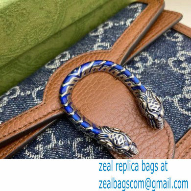 Gucci Dionysus Super Mini Bag 476432 Washed GG Denim Blue 2021 - Click Image to Close