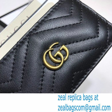Gucci GG Marmont Card Case 443127 Black - Click Image to Close