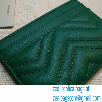 Gucci GG Marmont Card Case 443127 Dark Green