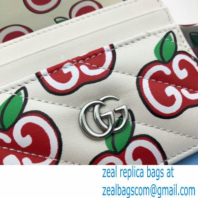 Gucci GG Marmont Card Case 443127 GG Apple Print