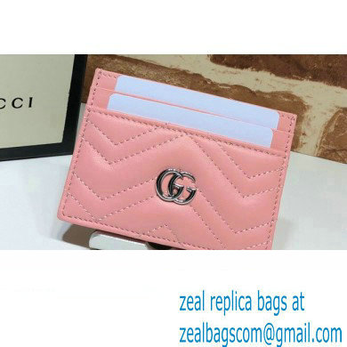 Gucci GG Marmont Card Case 443127 Pastel Pink