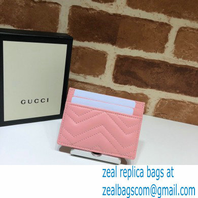 Gucci GG Marmont Card Case 443127 Pastel Pink - Click Image to Close