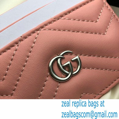 Gucci GG Marmont Card Case 443127 Pastel Pink - Click Image to Close