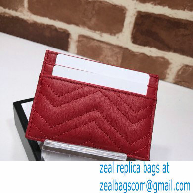 Gucci GG Marmont Card Case 443127 Red