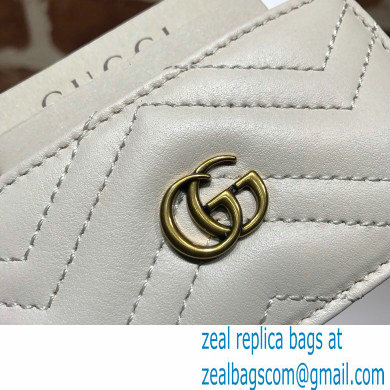 Gucci GG Marmont Card Case 443127 White