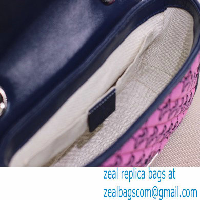 Gucci GG Marmont Multicolor Mini Shoulder Bag 446744 Pink 2021