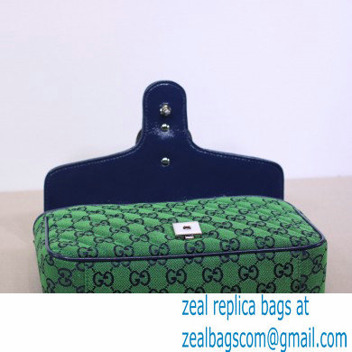 Gucci GG Marmont Multicolor Small Shoulder Bag 443497 Green 2021