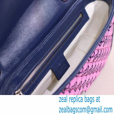 Gucci GG Marmont Multicolor Small Shoulder Bag 443497 Pink 2021