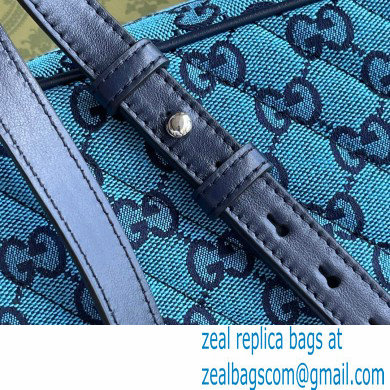 Gucci GG Marmont Multicolor Small Shoulder Camera Bag 447632 Blue 2021 - Click Image to Close