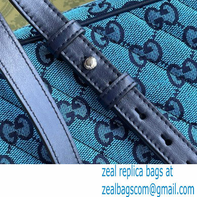 Gucci GG Marmont Multicolor Small Shoulder Camera Bag 447632 Blue 2021