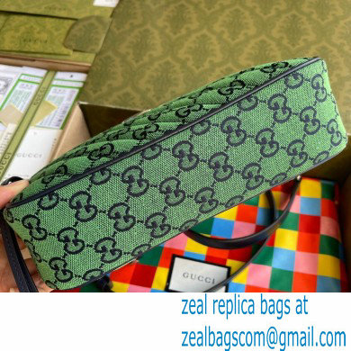 Gucci GG Marmont Multicolor Small Shoulder Camera Bag 447632 Green 2021 - Click Image to Close