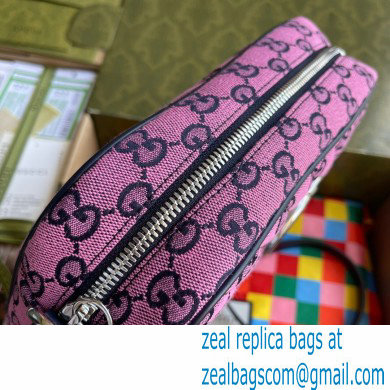 Gucci GG Marmont Multicolor Small Shoulder Camera Bag 447632 Pink 2021 - Click Image to Close