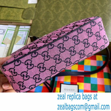 Gucci GG Marmont Multicolor Small Shoulder Camera Bag 447632 Pink 2021 - Click Image to Close