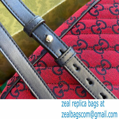 Gucci GG Marmont Multicolor Small Shoulder Camera Bag 447632 Red 2021 - Click Image to Close