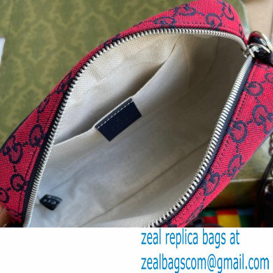Gucci GG Marmont Multicolor Small Shoulder Camera Bag 447632 Red 2021 - Click Image to Close