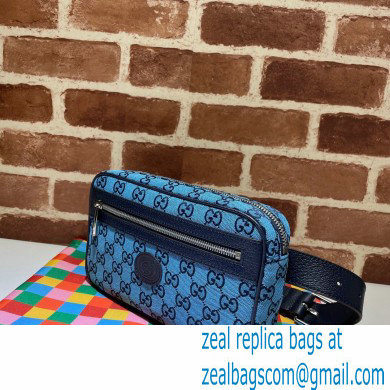 Gucci GG Multicolor Belt Bag 658657 Blue 2021