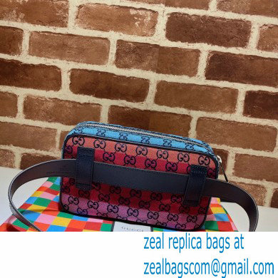 Gucci GG Multicolor Belt Bag 658657 Green/Yellow/Blue/Pink/Red 2021 - Click Image to Close