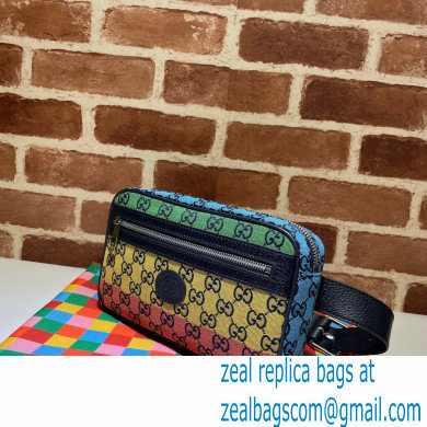 Gucci GG Multicolor Belt Bag 658657 Green/Yellow/Blue/Pink/Red 2021