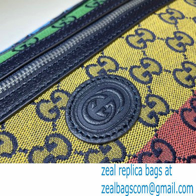 Gucci GG Multicolor Belt Bag 658657 Green/Yellow/Blue/Pink/Red 2021 - Click Image to Close
