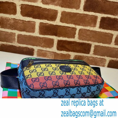 Gucci GG Multicolor Belt Bag 658657 Green/Yellow/Blue/Pink/Red 2021 - Click Image to Close