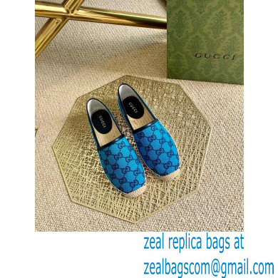 Gucci GG Multicolor Espadrilles Blue 2021