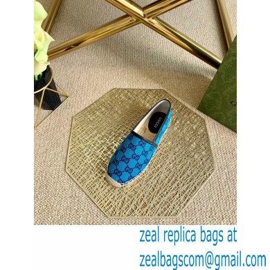 Gucci GG Multicolor Espadrilles Blue 2021