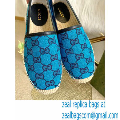 Gucci GG Multicolor Espadrilles Blue 2021 - Click Image to Close