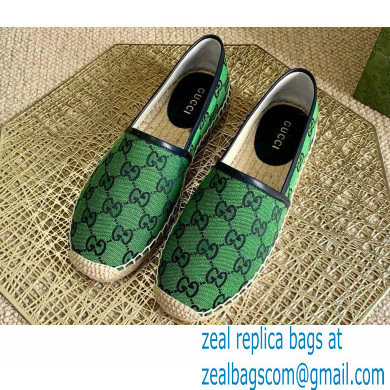 Gucci GG Multicolor Espadrilles Green 2021 - Click Image to Close